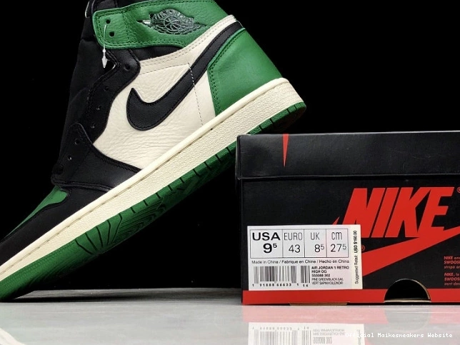 Official Maikesneakers High Sail-Black 555088-302 OG Air NRG Jordan Green Pine 1 0717